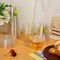 100Pcs Lemon Disposable Plastic Cups with Lids and Straws, 9Oz Party Cups Yellow Lemon Cold Beverage Drinking Cups